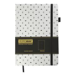 Книга записная Buromax RELAX А5 96 аркушів крапка, срібний Фото 1
