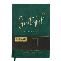 Книга записная Buromax GRATEFUL А5 96 листов точка, зеленый Фото 1