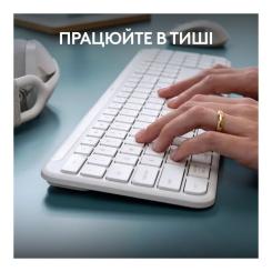 Комплект Logitech MK950 Bluetooth/Wireles UA Off-White Фото 4