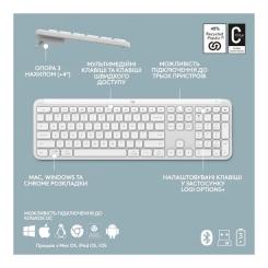 Комплект Logitech MK950 Bluetooth/Wireles UA Off-White Фото 7