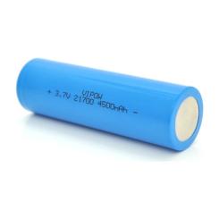 Аккумулятор Vipow 21700 4500mAh, 3.7V, Blue, FlatTop Фото 1