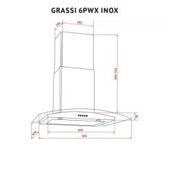 Вытяжка кухонная Perfelli GRASSI 6PWX INOX Фото 11