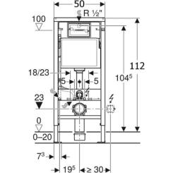 Инсталляция Geberit а 4 в 1 Duofix Pro 20 Фото 5
