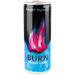 Энергетический напиток Burn Фруктовый пунш Безалкогольный сильногазированный 2 Фото