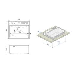 Мойка кухонная Nett NB-5747 Фото 5