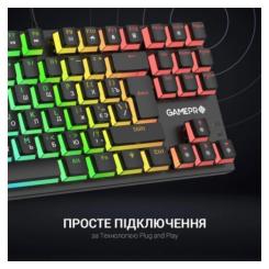 Клавиатура GamePro MK80B RGB Blue Switch USB Black Фото 9