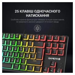 Клавиатура GamePro MK80B RGB Blue Switch USB Black Фото 10