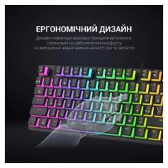 Клавиатура GamePro MK80B RGB Blue Switch USB Black Фото 3