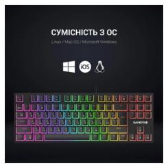 Клавиатура GamePro MK80B RGB Blue Switch USB Black Фото 4