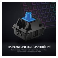 Клавиатура GamePro MK80B RGB Blue Switch USB Black Фото 5