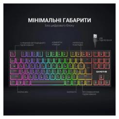 Клавиатура GamePro MK80B RGB Blue Switch USB Black Фото 8