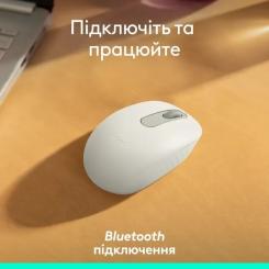 Мышка Logitech M196 Bluetooth Off-White Фото 5