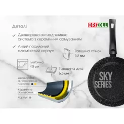 Сковорода Brizoll Sky 22 см Фото 8