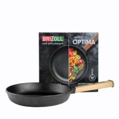 Сковорода Brizoll Optima чавунна з ручкою 260х40 мм Фото 2