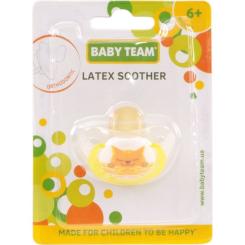 Пустышка Baby Team Ортодонтическая 6 м+ Котик Фото 2