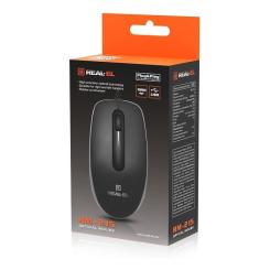 Мышка REAL-EL RM-215 USB Black/Gray Фото 9