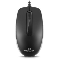 Мышка REAL-EL RM-215 USB Black/Gray Фото 6