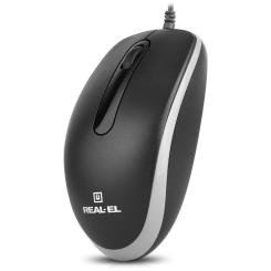 Мышка REAL-EL RM-215 USB Black/Gray Фото 7