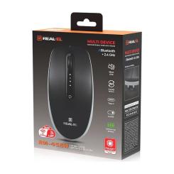 Мышка REAL-EL RM-455W Wireless/Bluetooth Black/Gray Фото 9