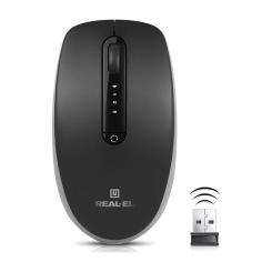 Мышка REAL-EL RM-455W Wireless/Bluetooth Black/Gray Фото 2