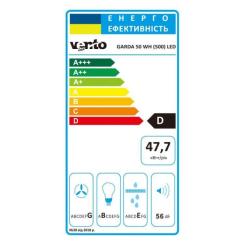 Вытяжка кухонная Ventolux GARDA 50 WH (500) LED Фото 7