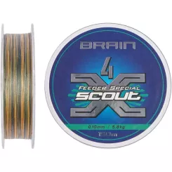Шнур Brain Scout 4X 150m (camo) 0.100mm 5.8kg Фото 1
