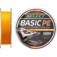 Шнур Select Basic PE 150m Помаранч 0.20mm 28lb/12.7kg Фото