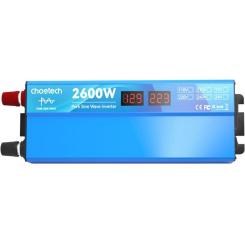 Автомобильный инвертор Choetech 12/220V 1300Вт, чистая синусоида Фото 1