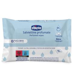 Детские влажные салфетки Chicco мягкие очищающие, 16 шт Фото