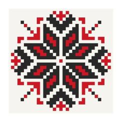 Картина по номерам ArtCraft Етнічний орнамент 30х30 см Фото