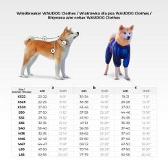 Ветровка для животных WAUDOG Clothes Зубастые монстры L 50 Фото 1