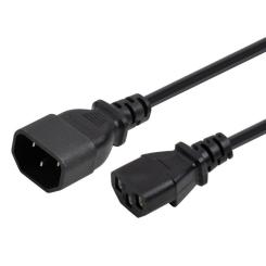 Кабель питания Vinga C13 to C14 1.8m 0.75mm2 copper Фото 2