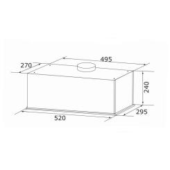 Вытяжка кухонная GRANADO Palamos 1614-1200 black glass Фото 10