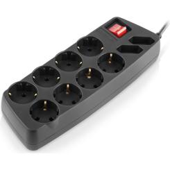 Сетевой фильтр питания REAL-EL REAL-EL RS-10 Protect, 1.8m, black Фото 1