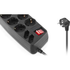 Сетевой фильтр питания REAL-EL REAL-EL RS-10 Protect, 1.8m, black Фото 2