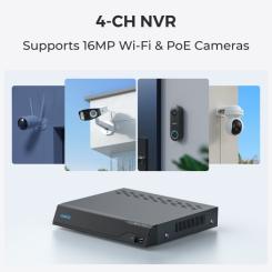 Регистратор для видеонаблюдения Reolink NVS4 Фото 6