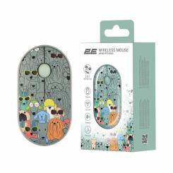 Мышка 2E MF300 PETSDOGS Silent Wireless/Bluetooth Green Фото 6