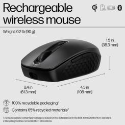 Мышка HP 690 Rechargeable Bluetooth Black Фото 6