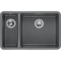 Мойка кухонная GRANADO Under top DOUBLE grafito Фото