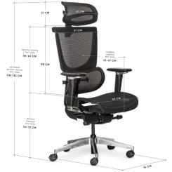 Офисное кресло Mealux S8 Air Black Фото 10