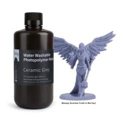 Фотополимерная смола ELEGOO Resin, Water Washable, 1кг, gray Фото 1