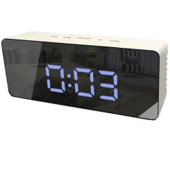 Настольные часы Technoline WT475 White/Black Mirror Фото