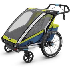 Коляска Thule Chariot Sport Double (Chartreuse-Mykonos) Фото 2