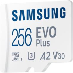 Карта памяти Samsung 256GB microSD class 10 UHS-I U3 V30 A2 EVO Plus Фото 3