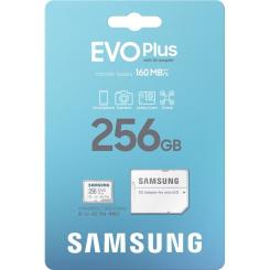Карта памяти Samsung 256GB microSD class 10 UHS-I U3 V30 A2 EVO Plus Фото 7