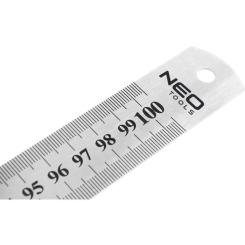 Линейка строительная Neo Tools нержавеющая сталь, 1м Фото 3