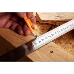 Линейка строительная Neo Tools нержавеющая сталь, 1м Фото 6