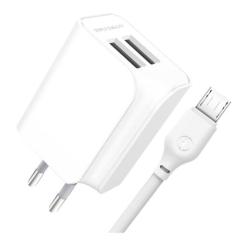 Зарядное устройство XO L35D 2 USB 2.1A cable microUSB Фото