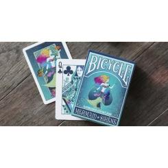 Карты игральные Bicycle Mermaid (red, blue) Фото 3