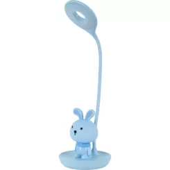 Настольная лампа Kite Bunny LED с аккумулятором, голубая Фото 1